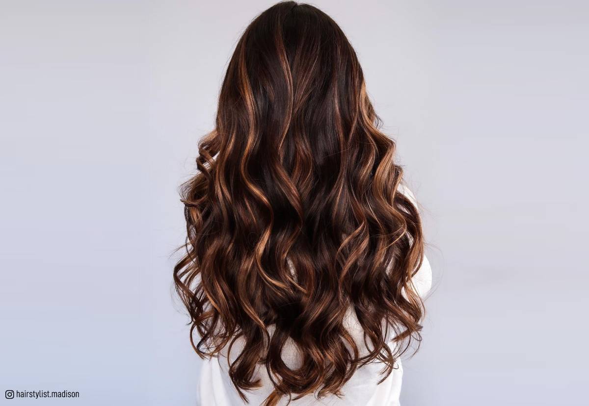 50 Best Dark Hair with Caramel Highlights Ideas in 2022