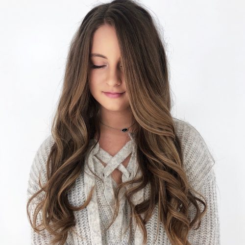 Dark Brown with Lightly Caramelized Highlights