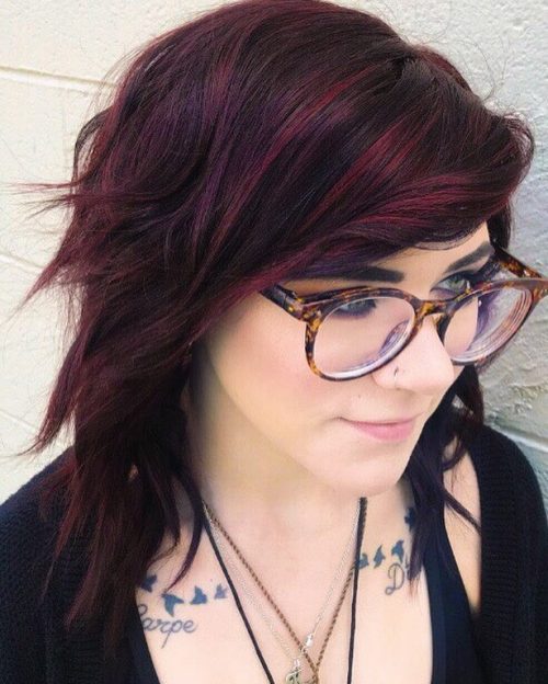 Dark Hair With Burgundy Highlights Pictures Find Your
