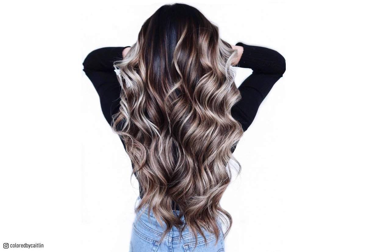 30 Amazing Examples of Dark Hair with Highlights for Incredible ...