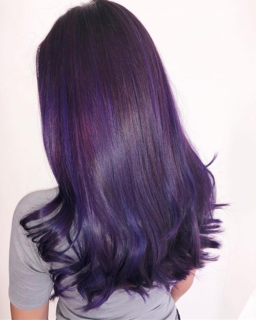 21 Purple Highlights Trending In 2020 To Show Your Colorist