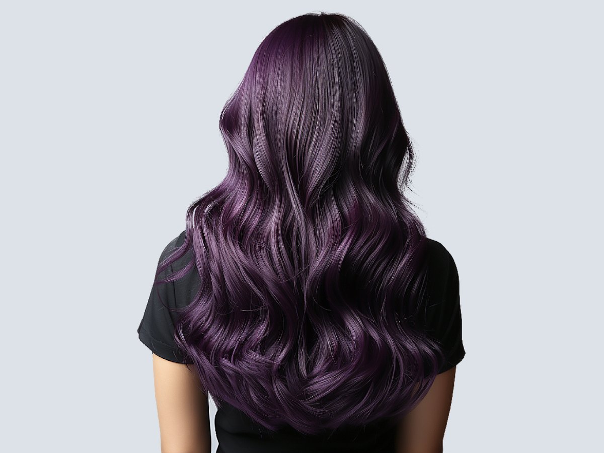 Details more than 137 dark hair with purple highlights super hot