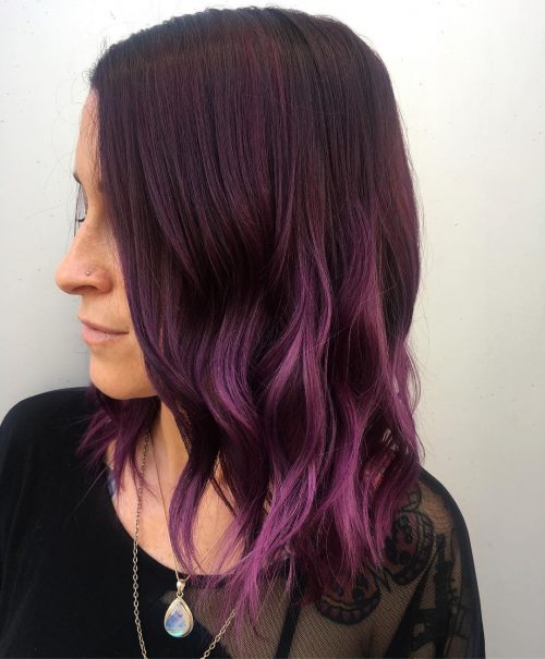 These 19 Dark Purple Hair Color Ideas Are Giving Us Hair Envy