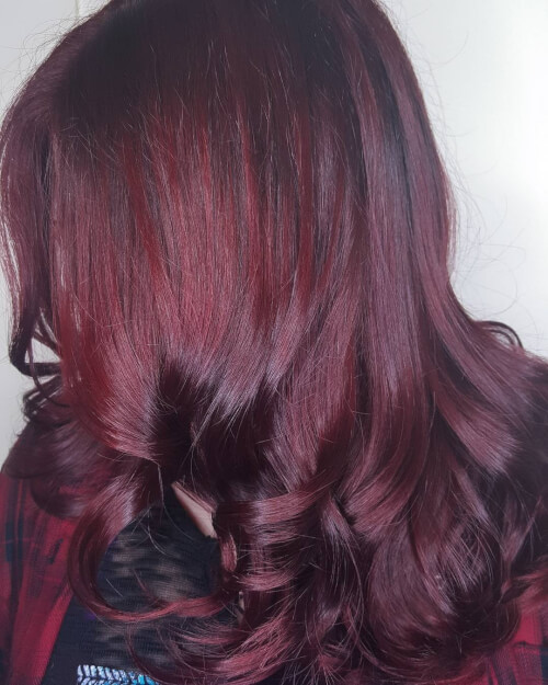 Burgundy Hair Color Chart