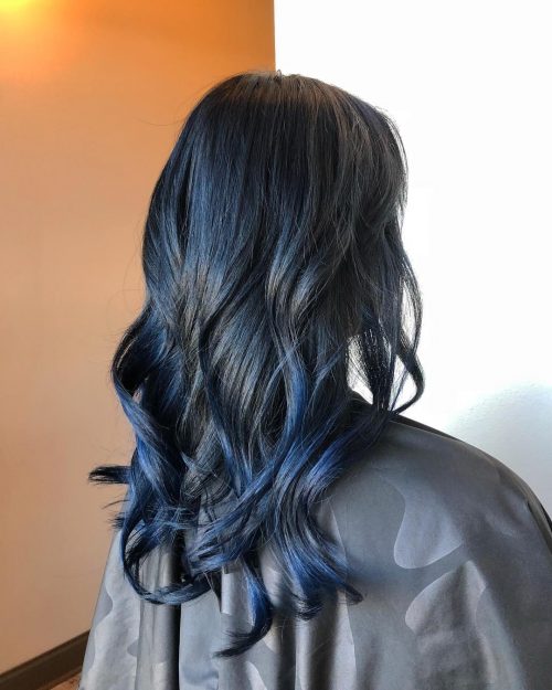 16 Stunning Midnight Blue Hair Colors to See in 2020