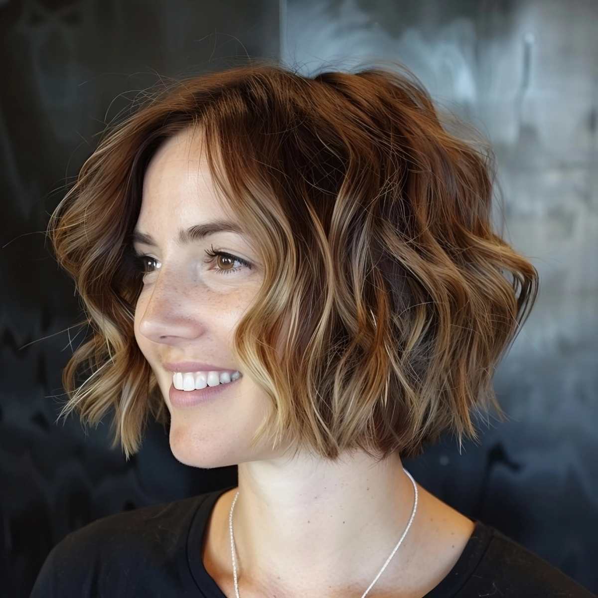Dimensional Cute Short Haircut for Ladies