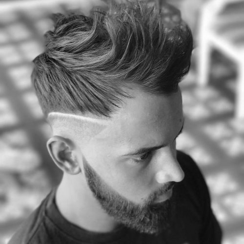 Disconnected Low Razor Part With Long Fringe