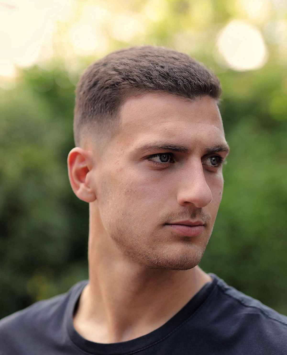 Easy-Maintenance Crew Cut for Guys