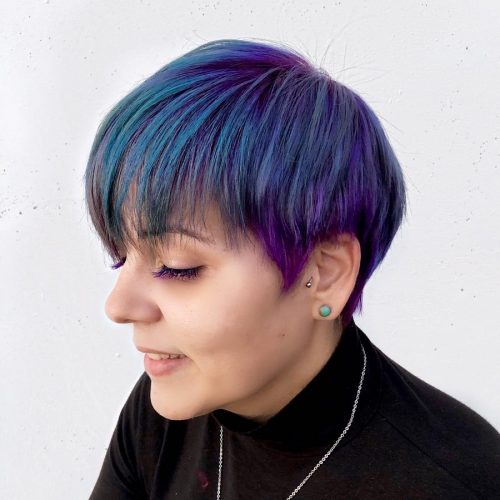Blue majestic pilus is a pilus color that combines 2 cool 23 Incredible Examples of Blue Purple Hair Colors