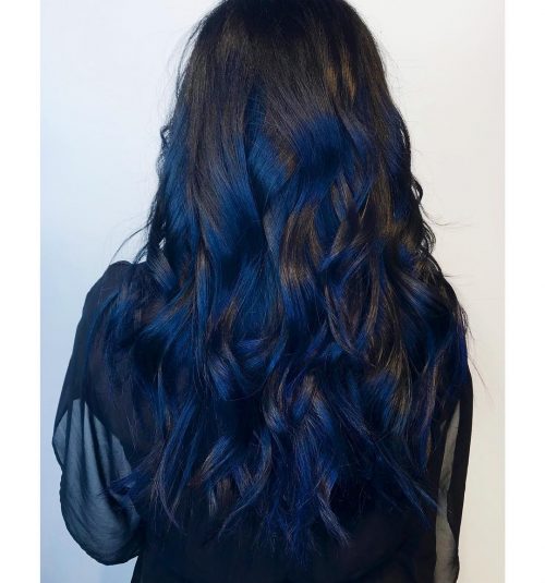 19 Most Amazing Blue Black Hair Color Looks Of 2020