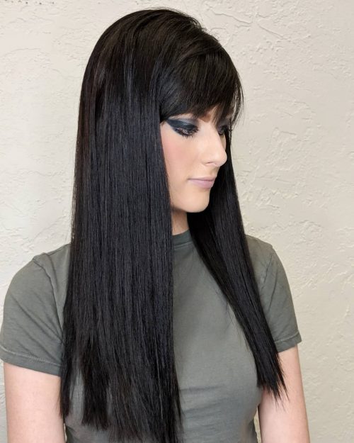 There is together with endless combination when it comes to long pilus amongst side bangs eighteen Gorgeous Examples of Long Hair amongst Side Bangs