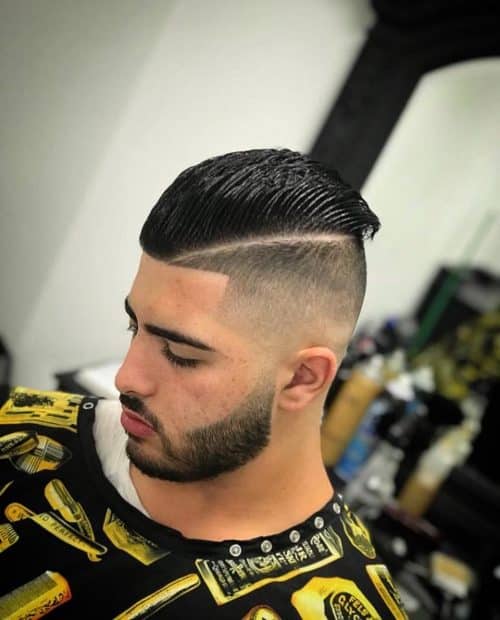The difficult component haircut is when a describe is shaved inwards the scalp to create a contrasting divisi 24 Hard Part Haircut Ideas for Your Next Inspiration
