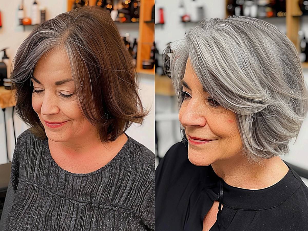 21 Flattering Short Hairstyles for Women In Their 60s with Grey Hair