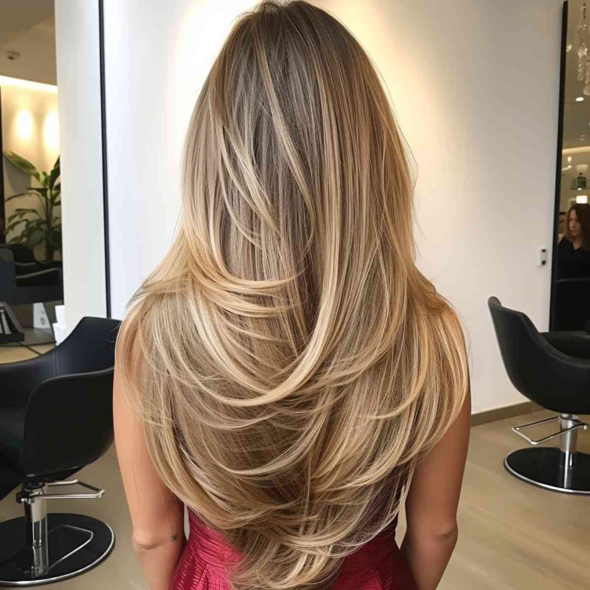 Feathered Layers for Straight Long Hair