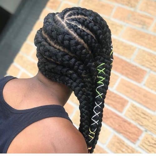 Feed inwards braids are protective braided hairstyles that brand utilization of pilus extensions that are 29 New Feed In Braids To Check Out