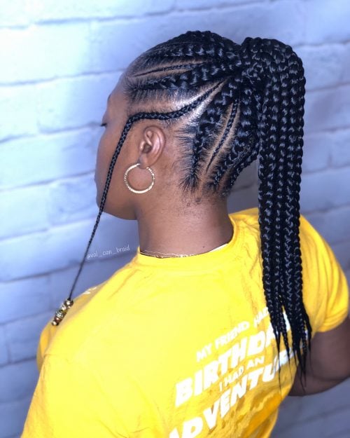 29 Hottest Feed In Braids To Try In 2020