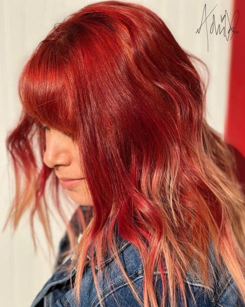 Red as well as blonde pilus colors are a cool twist to the classic blonde pilus that incorporates s xix Best Red as well as Blonde Hair Color Ideas You’ll See This Year