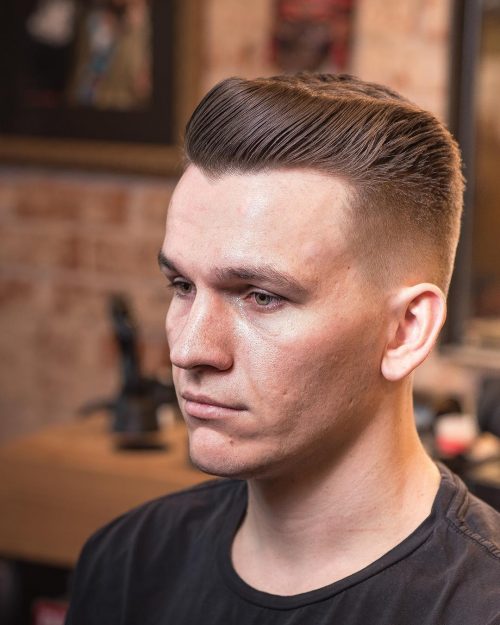 s haircut alongside upright pilus on exceed together with sides that are shaved or tapered curt xiv Coolest Men’s Flat Top Haircuts together with How to Get It