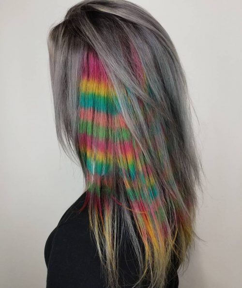 Everyone is going WILD for rainbow pilus colors in addition to hence I 29 Colorful Rainbow Hair Ideas You Need To See
