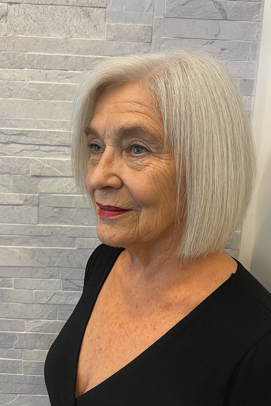 Classic Soft Blunt Bob with Subtle Texture