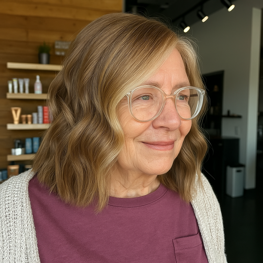 Soft Beachy Waves with Subtle Highlights