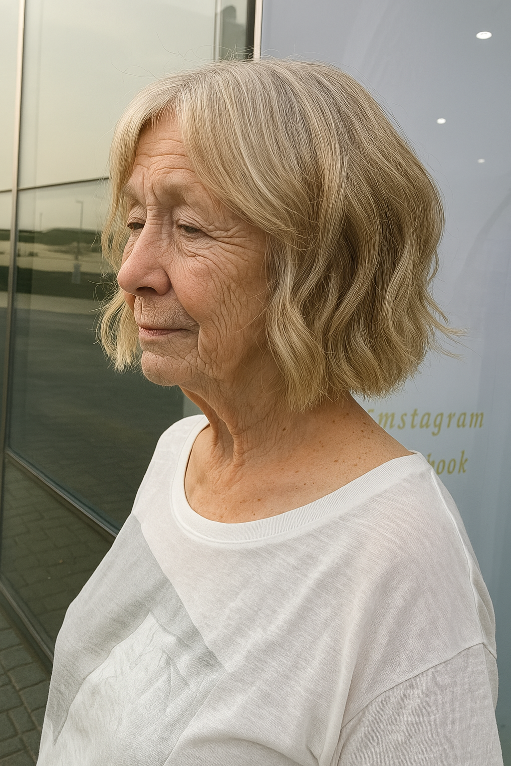 Soft Textured Bob with Gentle Waves