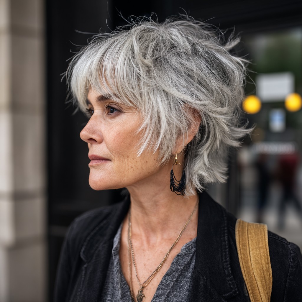 Chic Textured Pixie Cut with Soft Layers