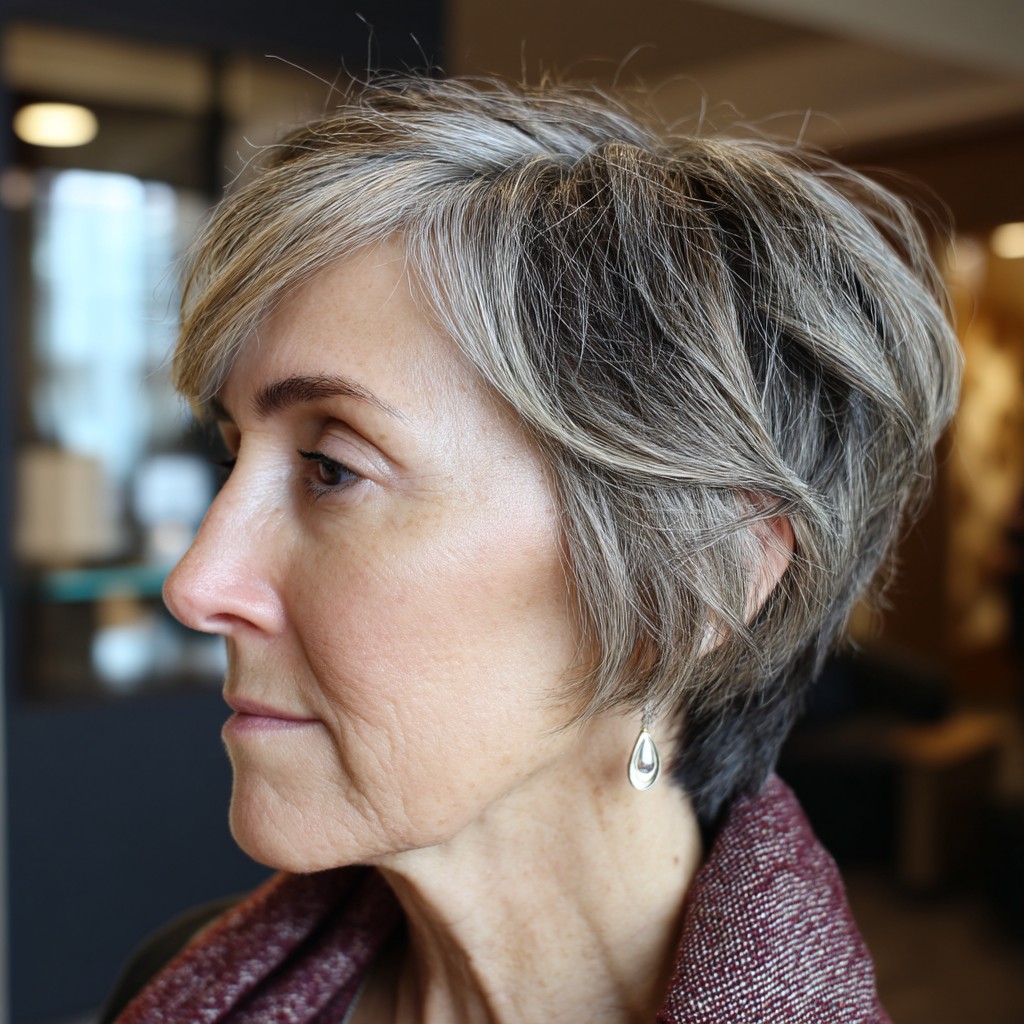 Chic Textured Pixie Cut with Soft Layers
