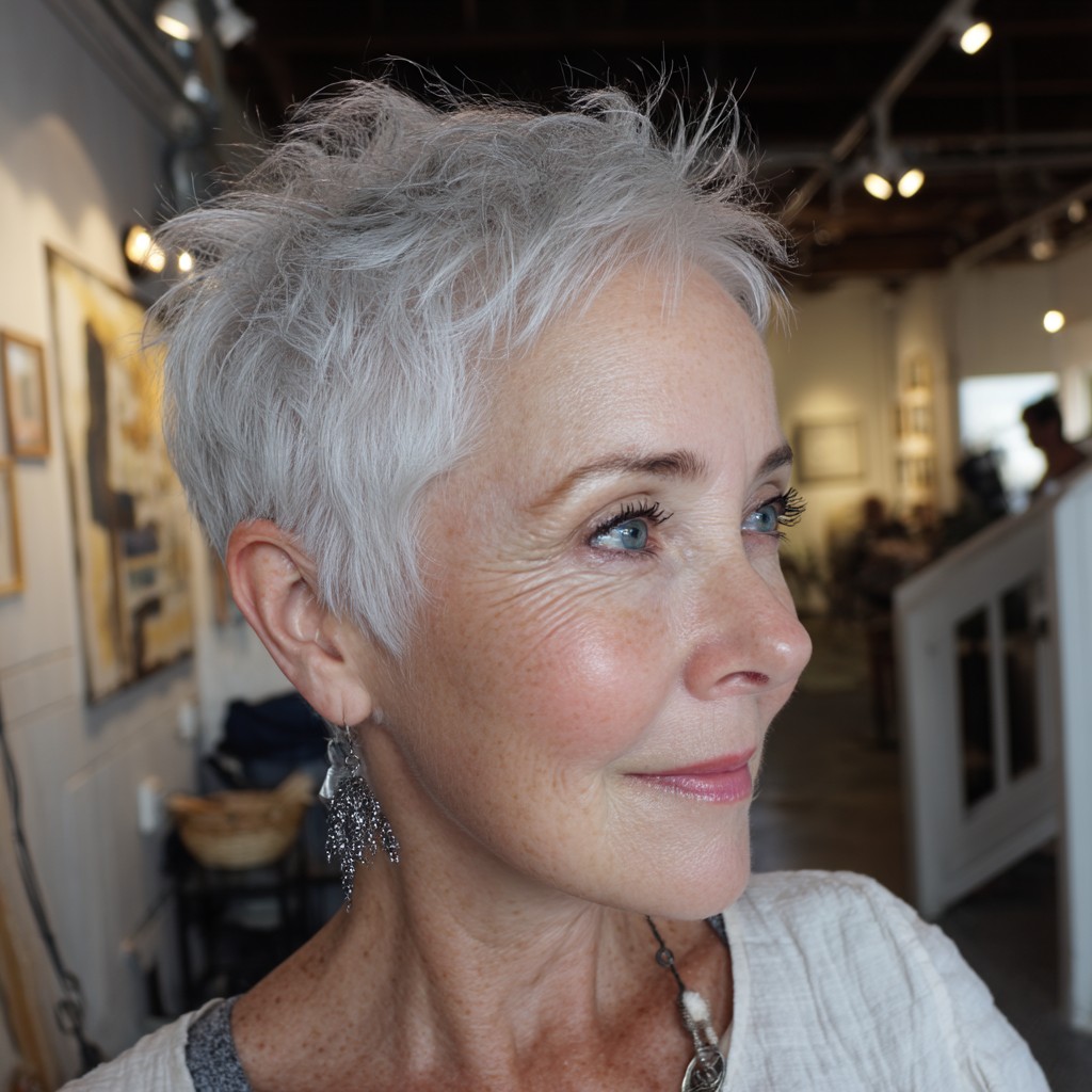 Textured Pixie Cut with Soft Layers