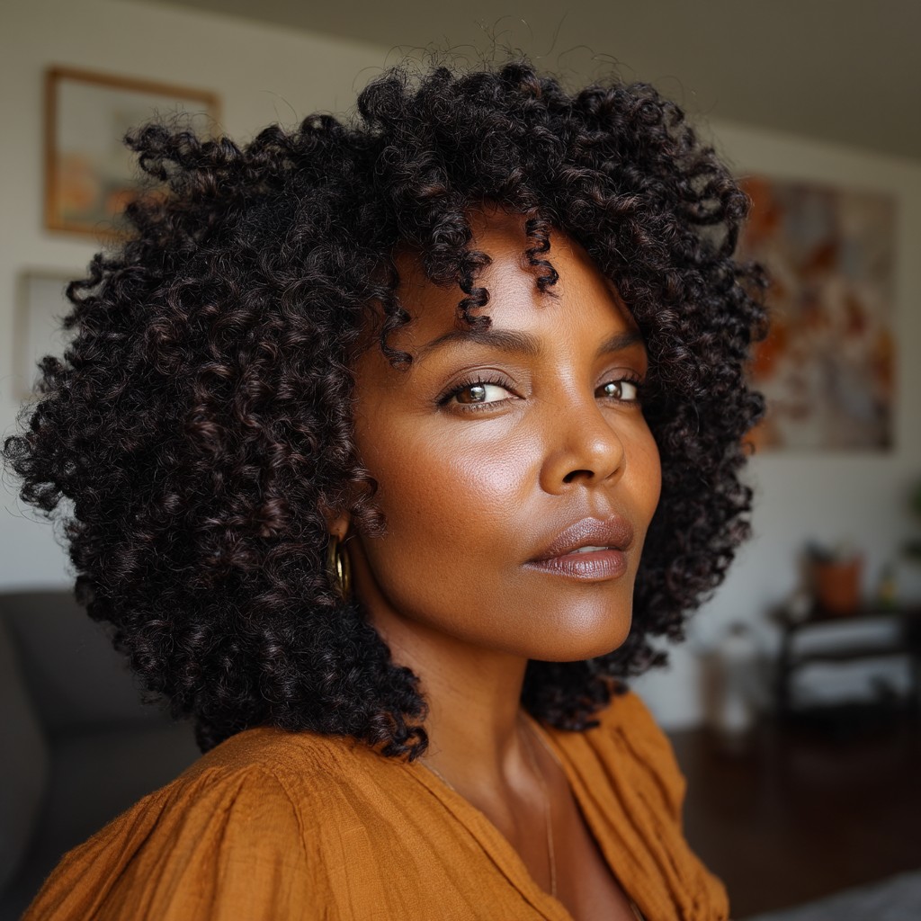 Chic Curly Bob with Defined Curls
