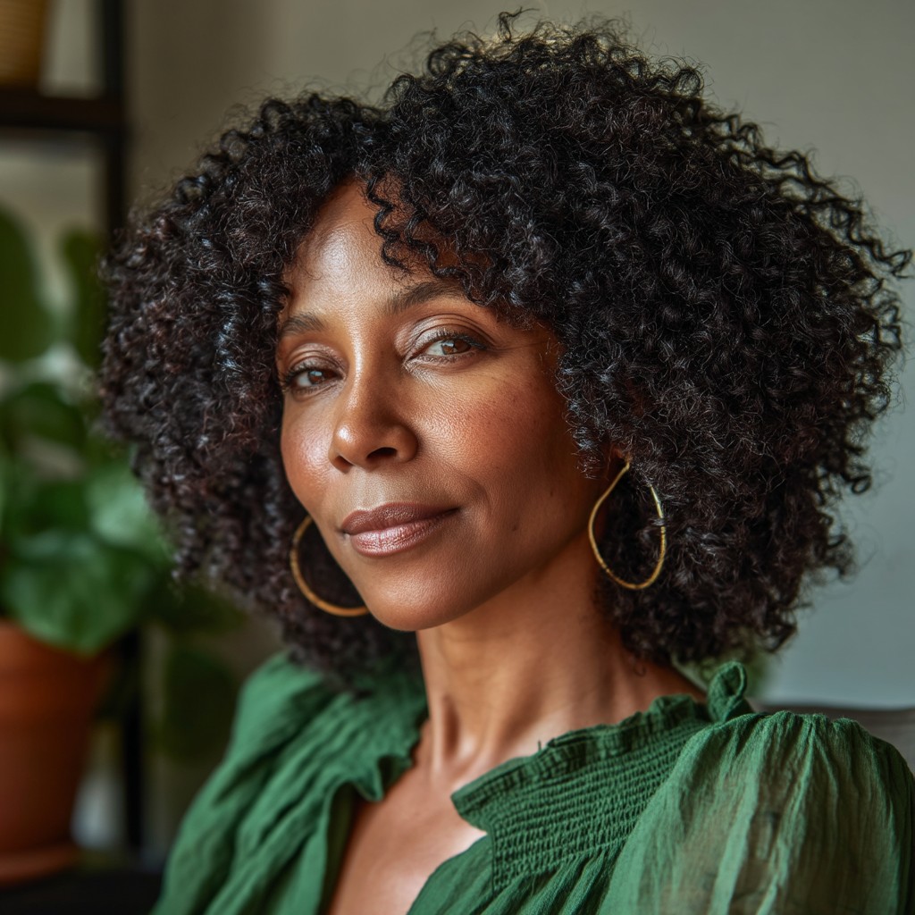 Textured Short Crochet Curls with Defined Volume