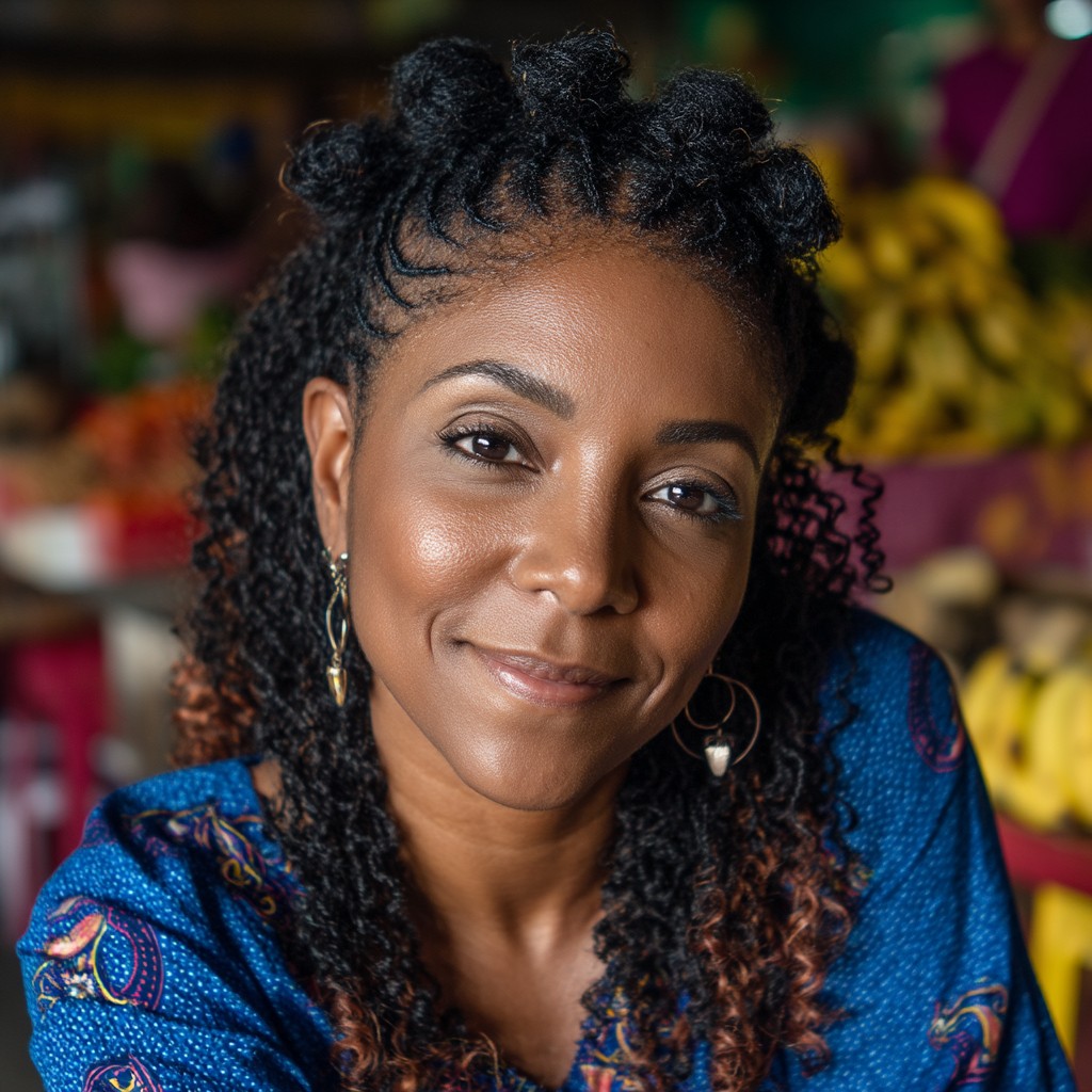 Textured Twist-Up with Ombre Ends