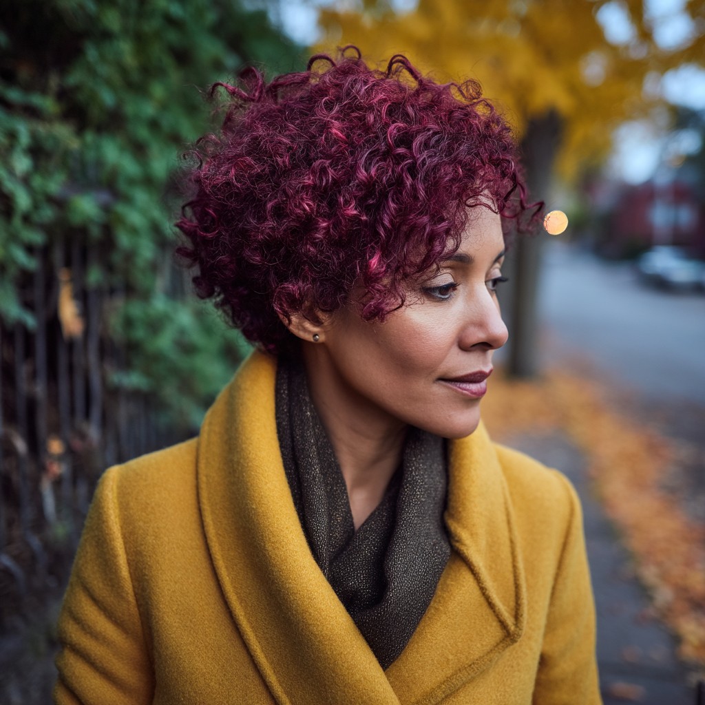 Charming Curly Red Crop with Defined Curls