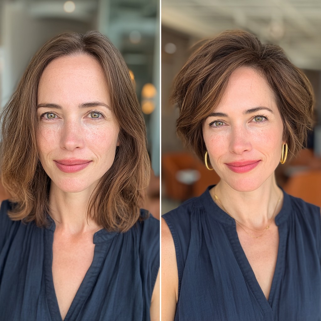 Chic Textured Bob with Subtle Layers