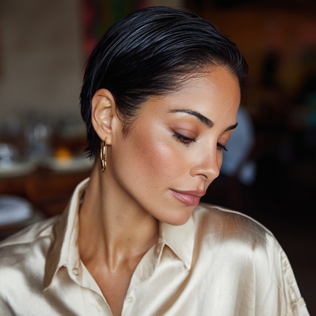 Sleek Modern Short Cut with Subtle Texture