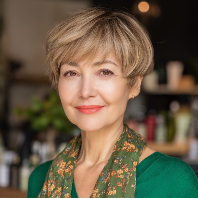 Chic Textured Pixie Cut with Soft Layers