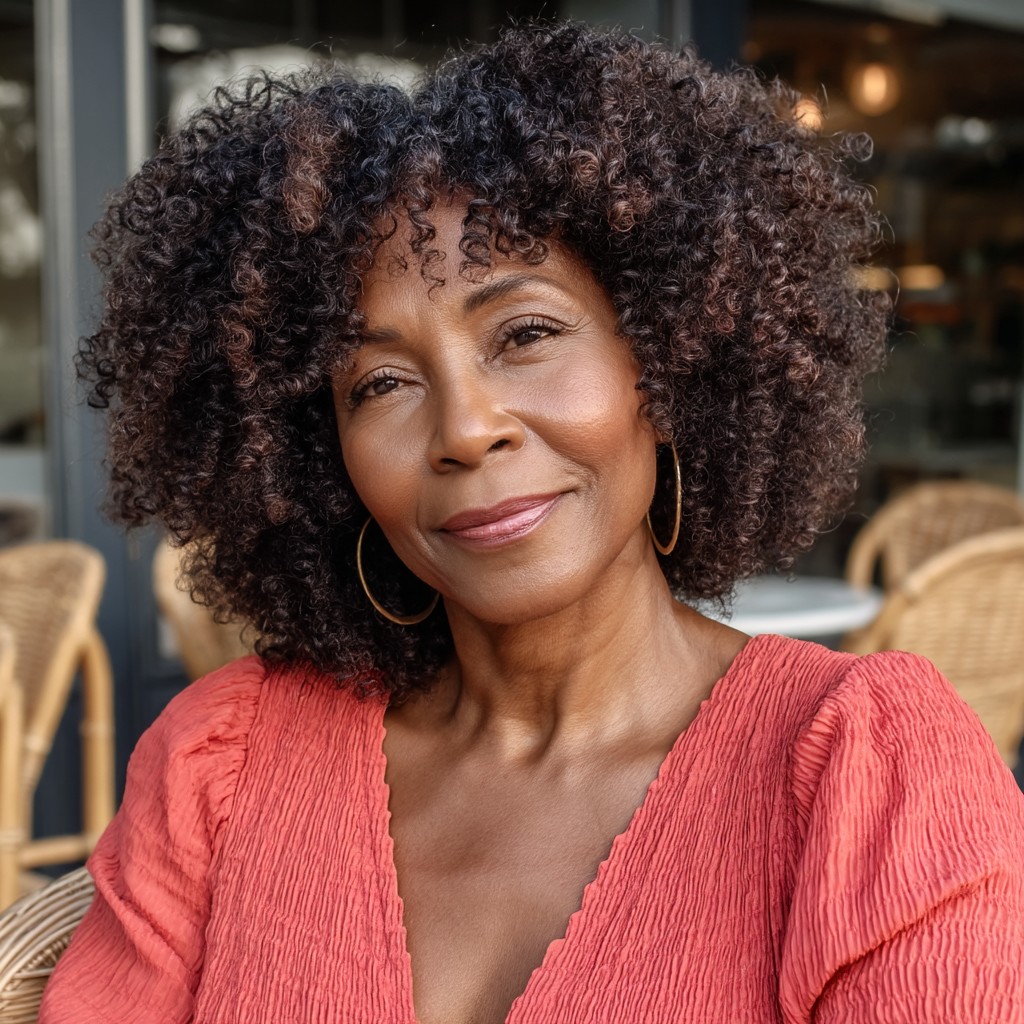 Bold Defined Curls with Subtle Highlights