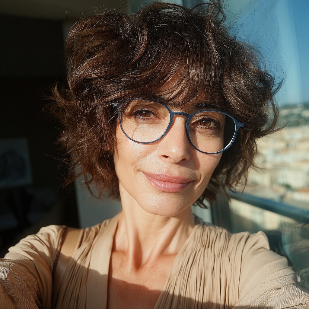 Chic Short Curly Cut with Effortless Volume