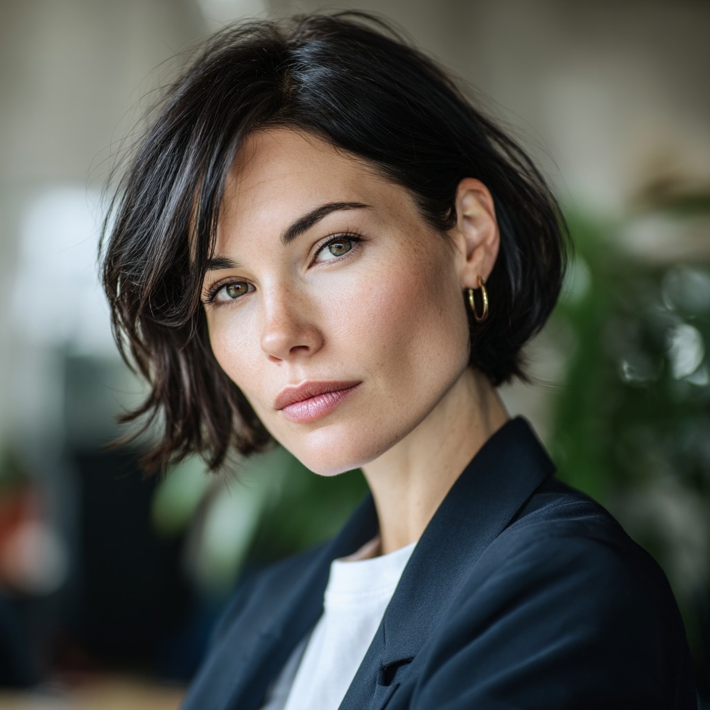 Chic Textured Bob with Soft Waves
