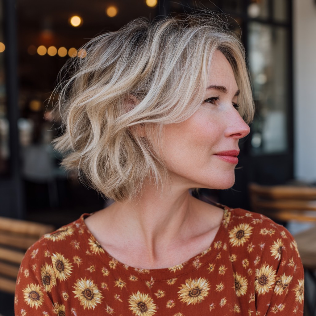 Chic Textured Butterfly Cut with Soft Waves