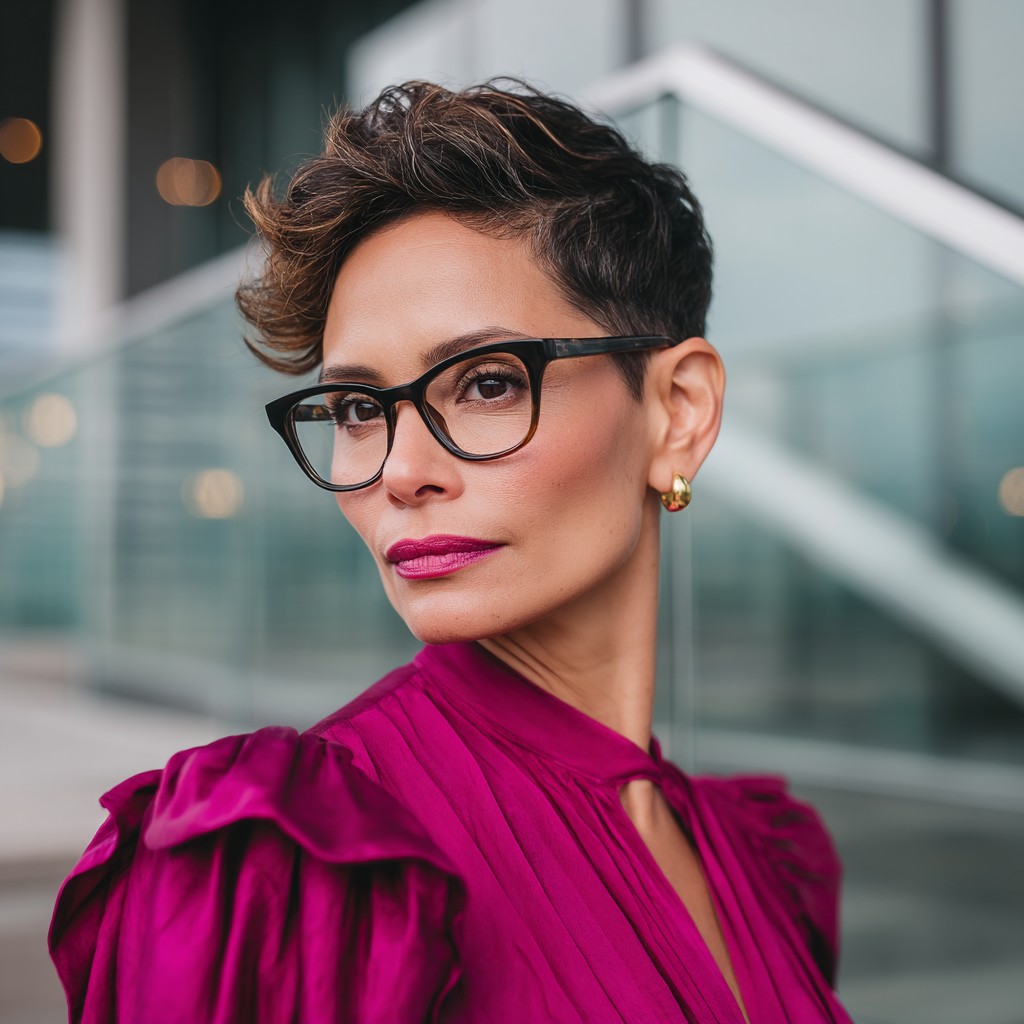 Chic Textured Short Cut with Defined Volume