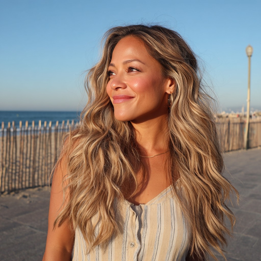 Effortless Beachy Waves with Subtle Highlights