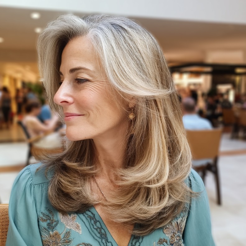Elegant Long Layered Cut with Soft Face-Frame