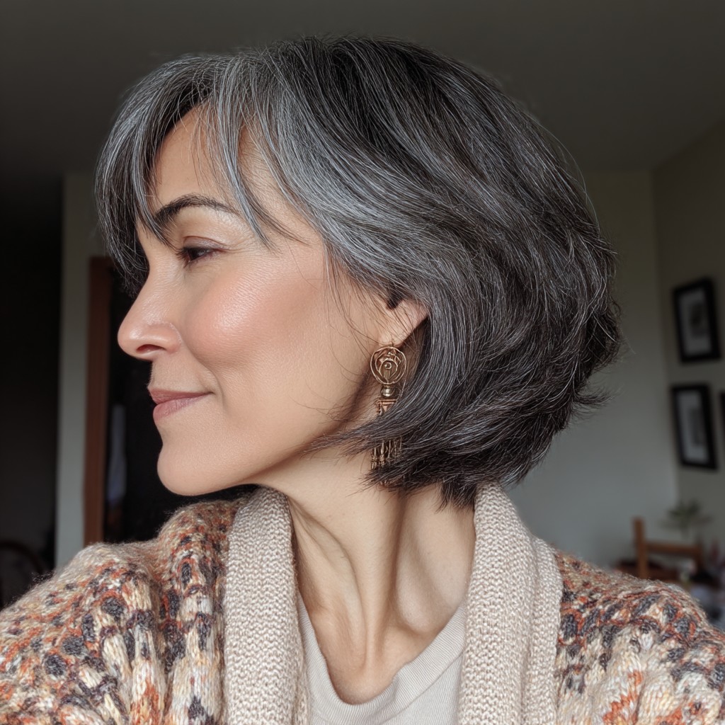 Elegant Textured Wedge Cut with Soft Layers