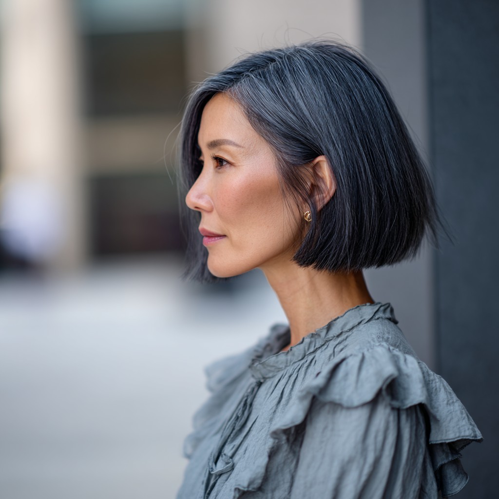 Modern Sleek Bob with Subtle Layers