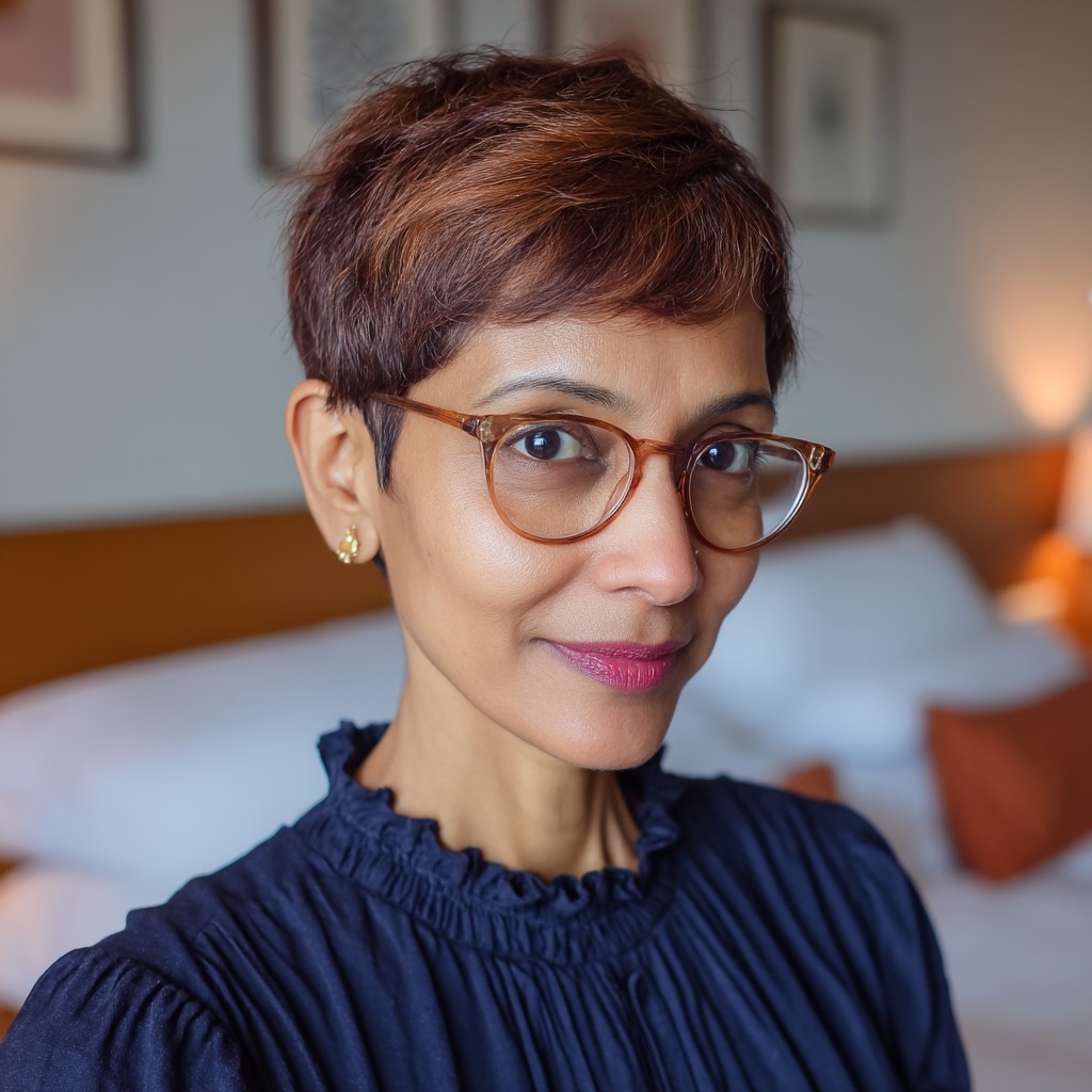 Modern Textured Pixie Cut with Subtle Highlights