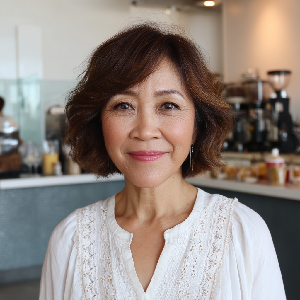 Soft Textured Bob with Gentle Waves