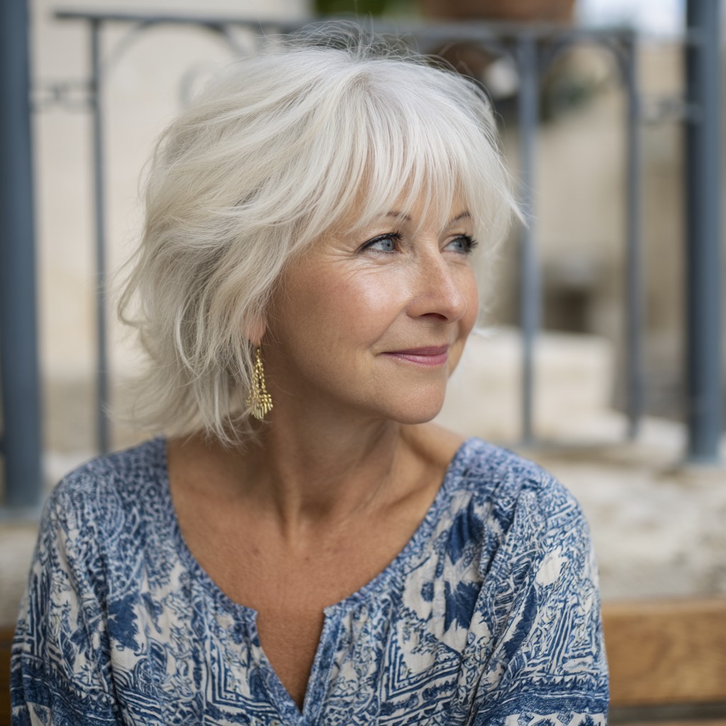 Softly Layered Shag with Wispy Bangs