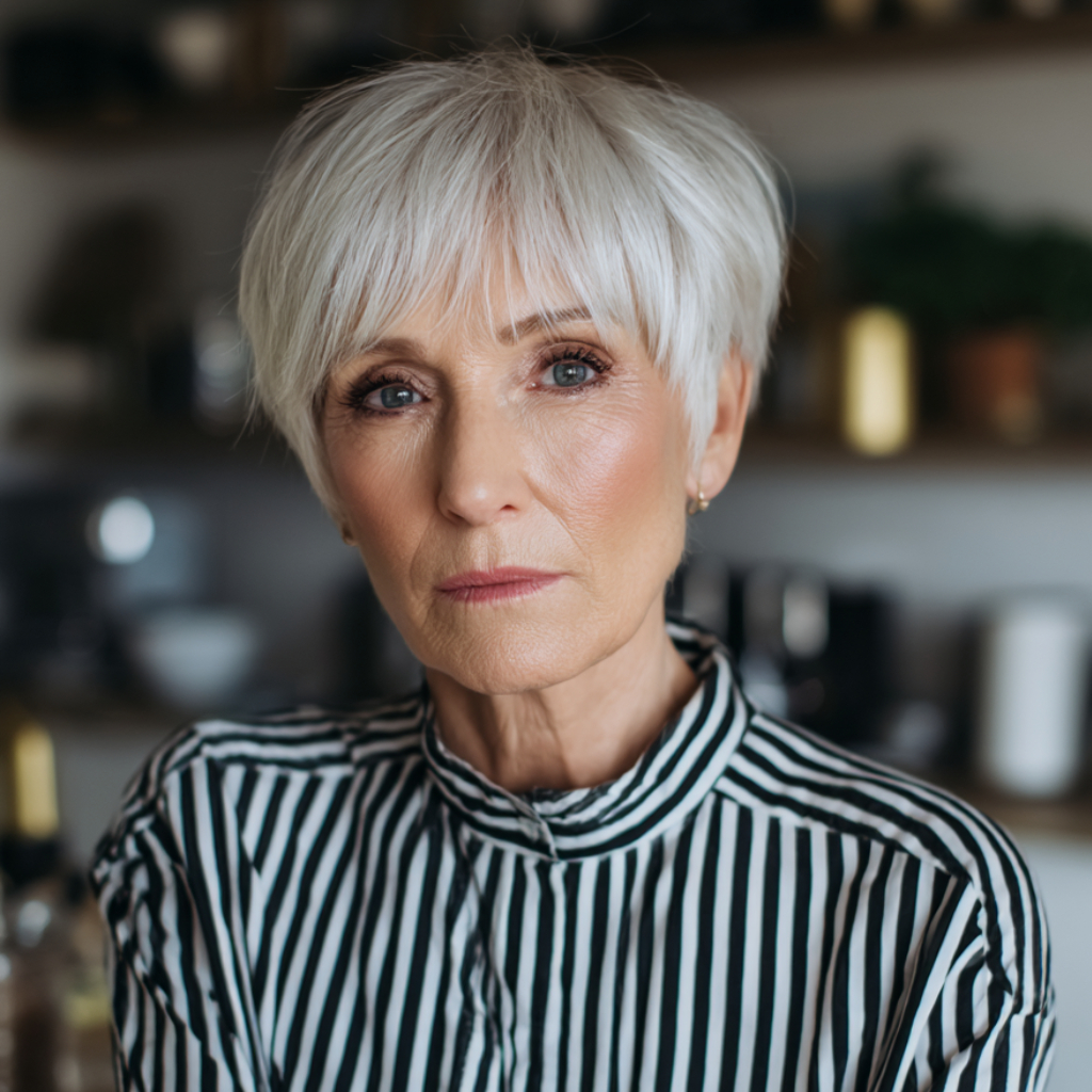 Stylish Long Pixie Cut with Textured Layers