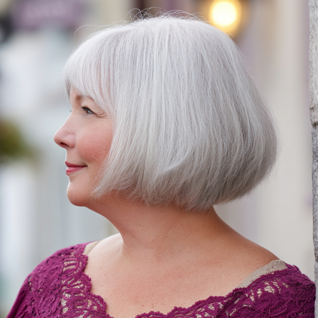 Stylish Silver Wedge Cut with Soft Edges